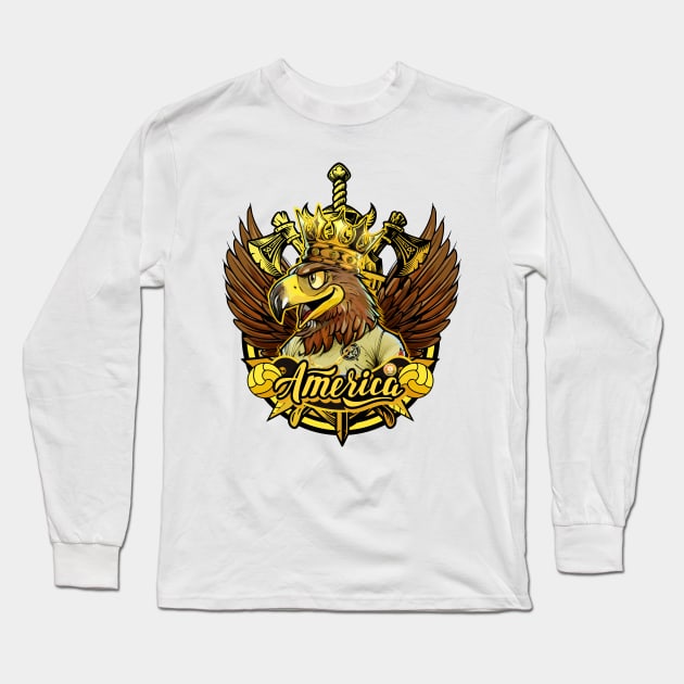 El Rey Aguila Long Sleeve T-Shirt by akyanyme